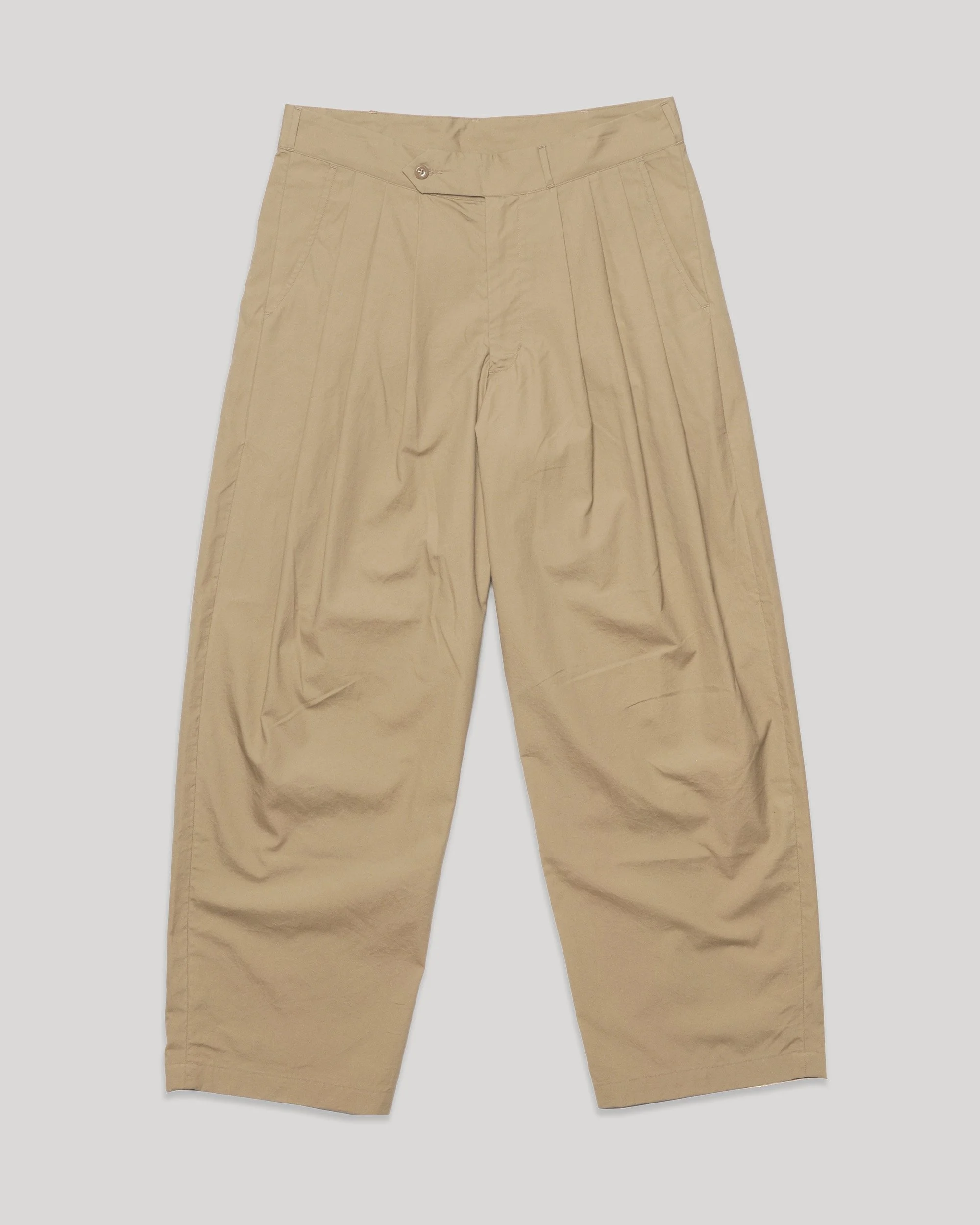Triple Tuck Wide Pants - Vancloth Oxford — MONITALY